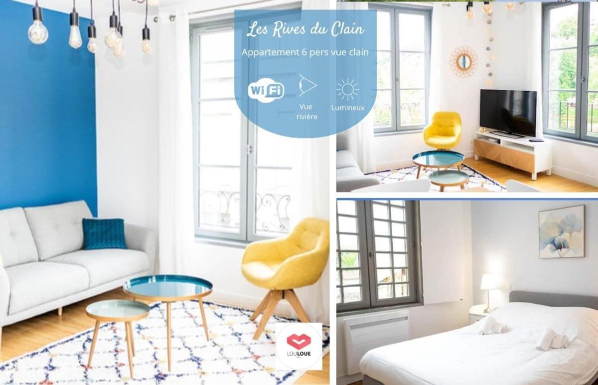 Apartamento Les Rives Du Clain - Sublime T4 Au Bord De L'Eau Poitiers Exterior foto