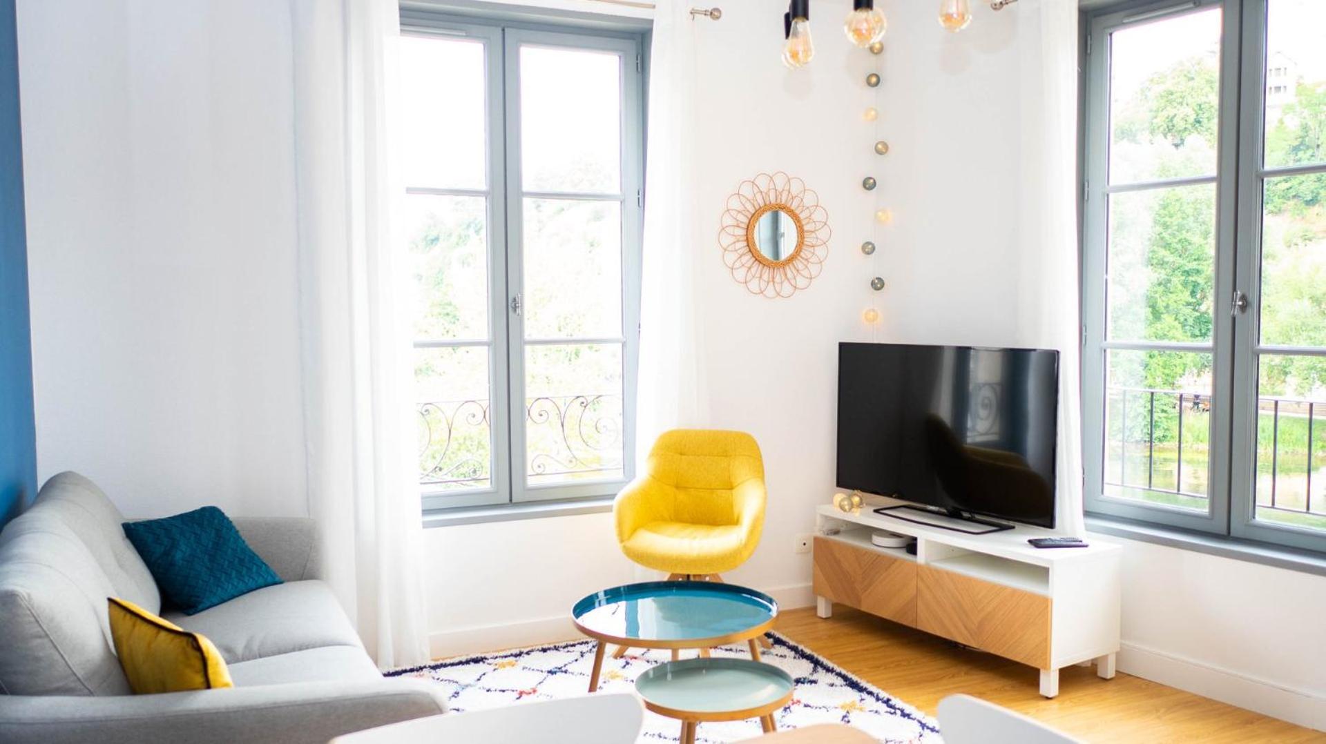 Apartamento Les Rives Du Clain - Sublime T4 Au Bord De L'Eau Poitiers Exterior foto